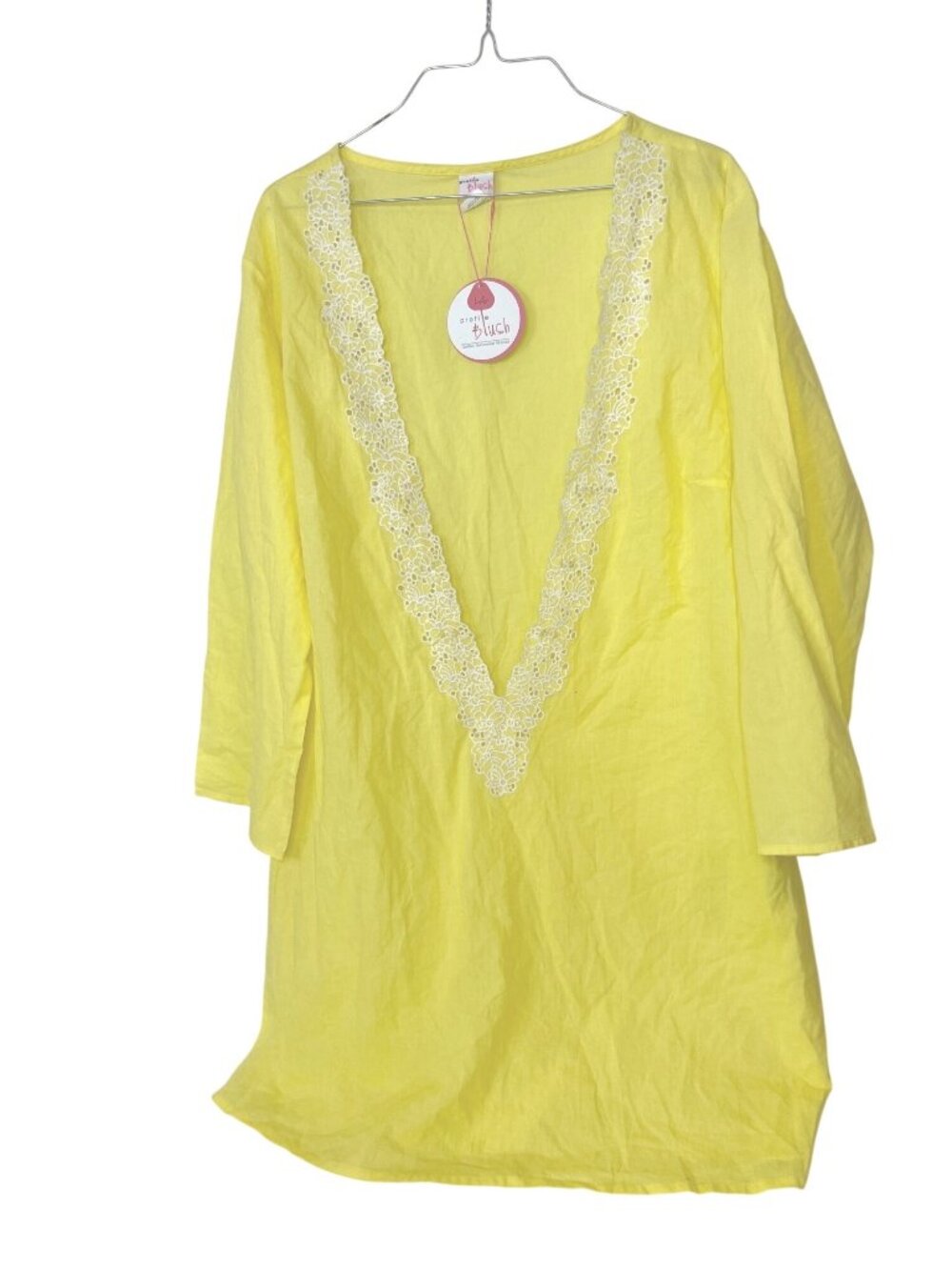 Profile Blush by Gottex Womans Florence Tunic Swim Cover up NEW Yellow Large